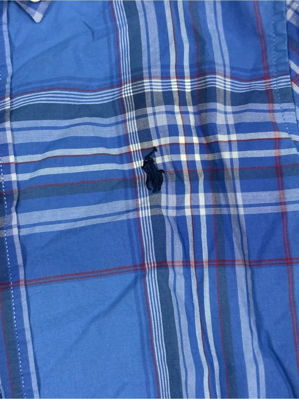 Ralph Lauren Short Sleeve Button Front Shirt Size 7